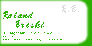 roland briski business card